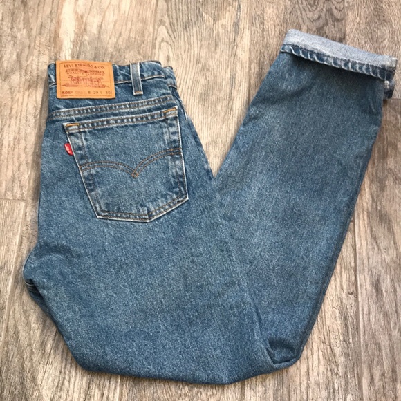 Levi's Denim - 505 Vintage Levis mom jeans regular fit